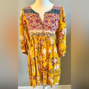 Boho Babydoll Dress by Umgee Size Medium